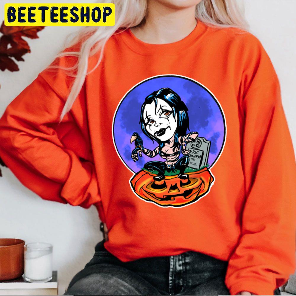Pumpkin Pinup Crow Unisex Sweatshirt Pumpkin Pinup Crow Unisex Sweatshirt
