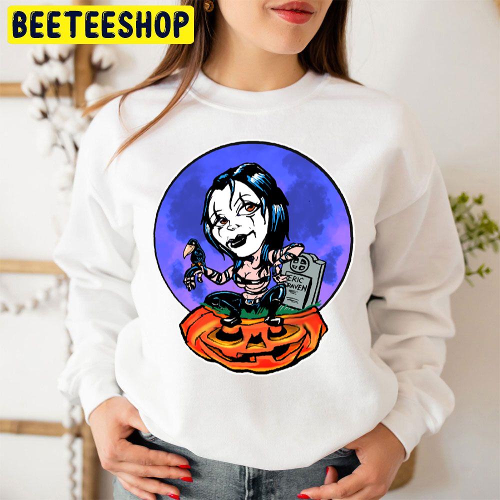 Pumpkin Pinup Crow Unisex Sweatshirt Pumpkin Pinup Crow Unisex Sweatshirt
