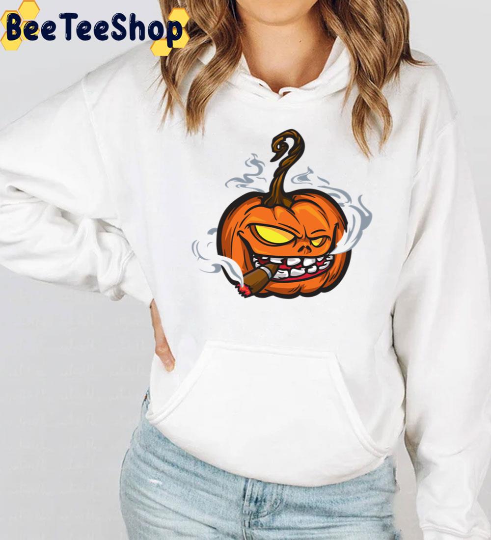 Pumpkin Smoking Halloween Hoodie Trending Unisex Sweatshirt Pumpkin Smoking Halloween Hoodie Trending Unisex Sweatshirt