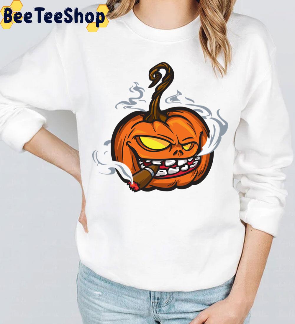 Pumpkin Smoking Halloween Hoodie Trending Unisex Sweatshirt Pumpkin Smoking Halloween Hoodie Trending Unisex Sweatshirt