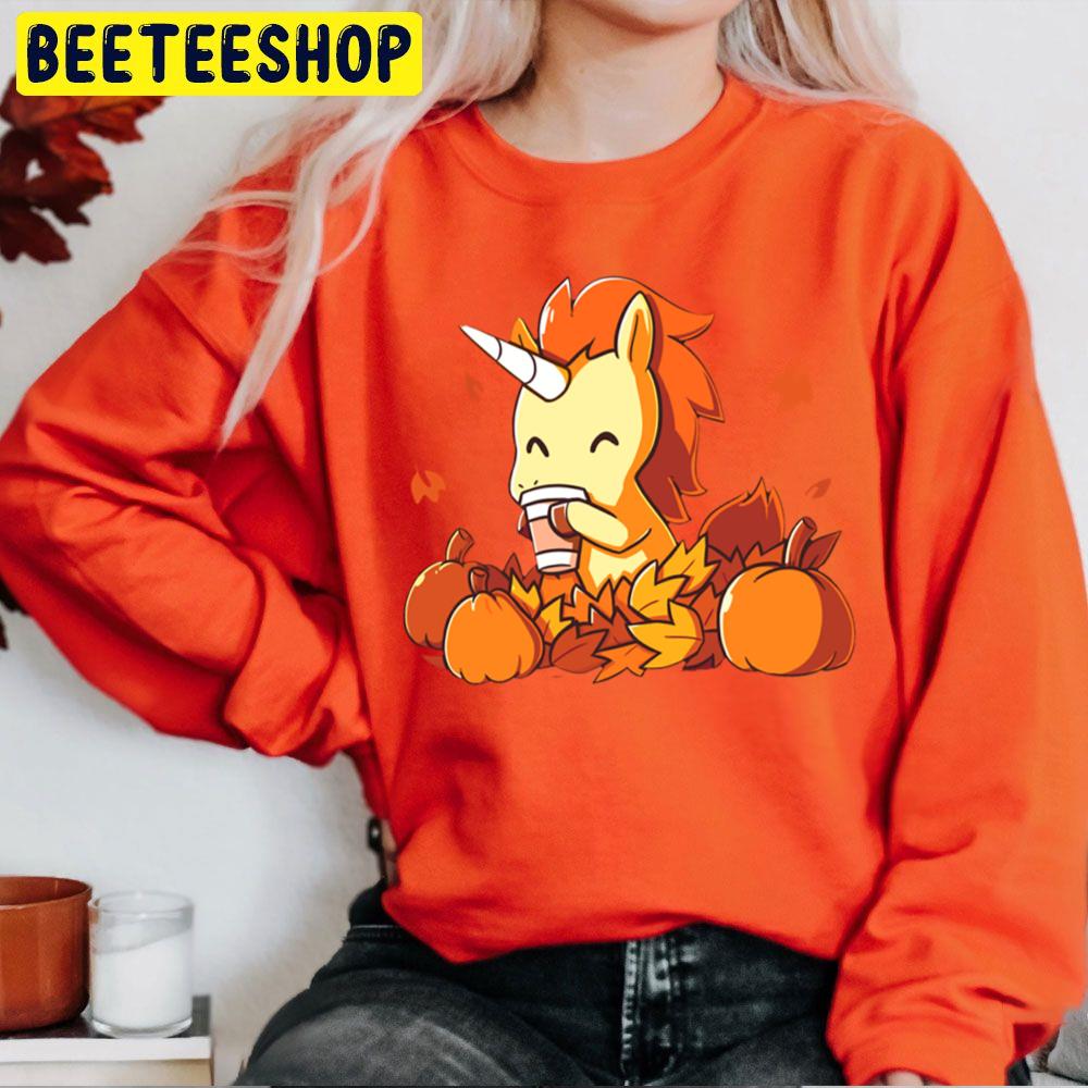 Pumpkin Spice Unicorn Hallothankmas Unisex Sweatshirt Pumpkin Spice Unicorn Hallothankmas Unisex Sweatshirt