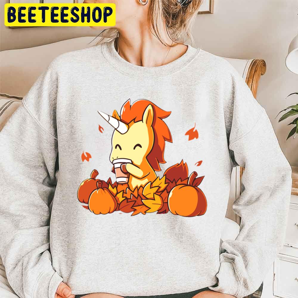 Pumpkin Spice Unicorn Hallothankmas Unisex Sweatshirt Pumpkin Spice Unicorn Hallothankmas Unisex Sweatshirt