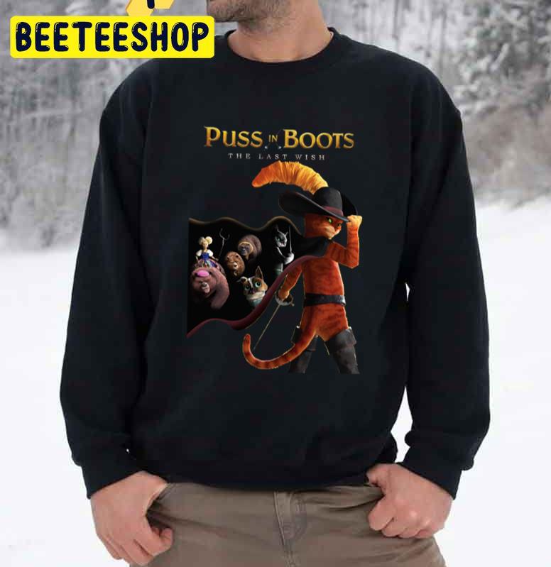 Puss In Boots The Last Wish 2022 Movie Unisex Sweatshirt Puss In Boots The Last Wish 2022 Movie Unisex Sweatshirt