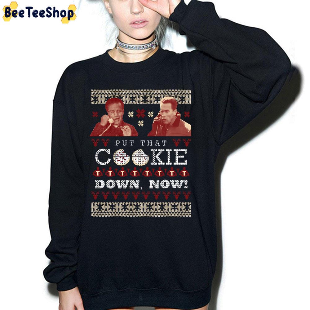 Put That Cookie Down, Now Ugly Pattern Christmas Trending Unisex Sweatshirt Put That Cookie Down, Now Ugly Pattern Christmas Trending Unisex Sweatshirt