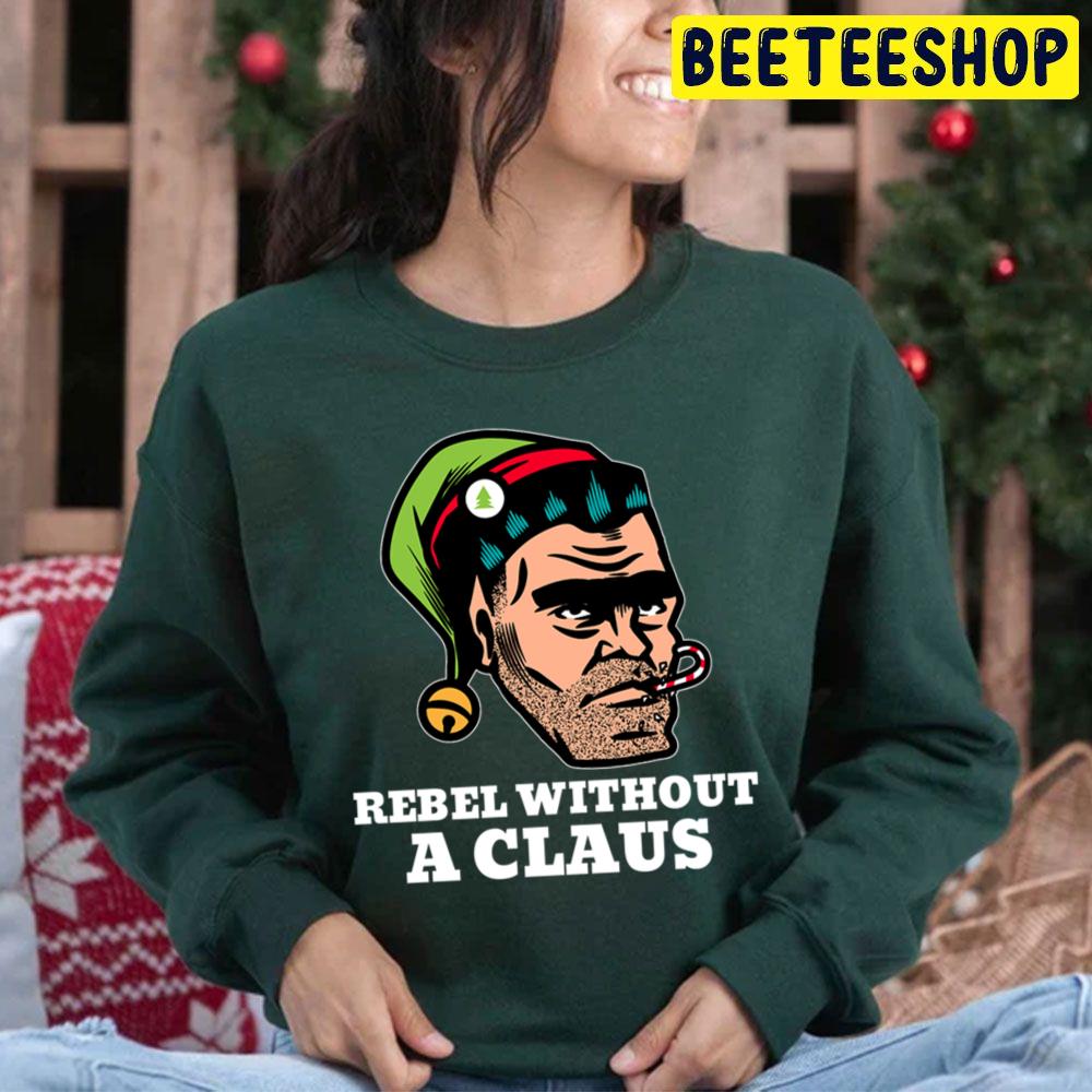Rebellious Elf Rebel Without A Claus Funny Christmas Pun Trending Unisex Hoodie Rebellious Elf Rebel Without A Claus Funny Christmas Pun Trending Unisex Hoodie