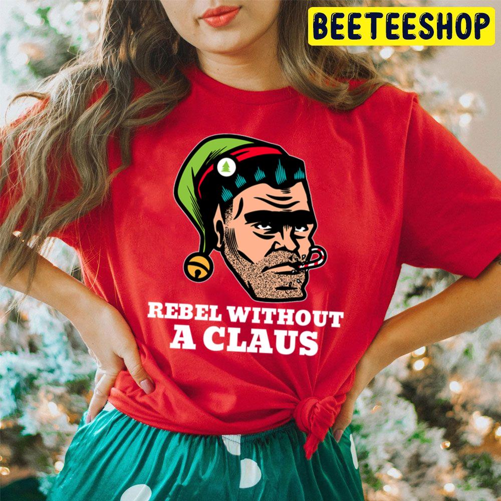 Rebellious Elf Rebel Without A Claus Funny Christmas Pun Trending Unisex Hoodie Rebellious Elf Rebel Without A Claus Funny Christmas Pun Trending Unisex Hoodie