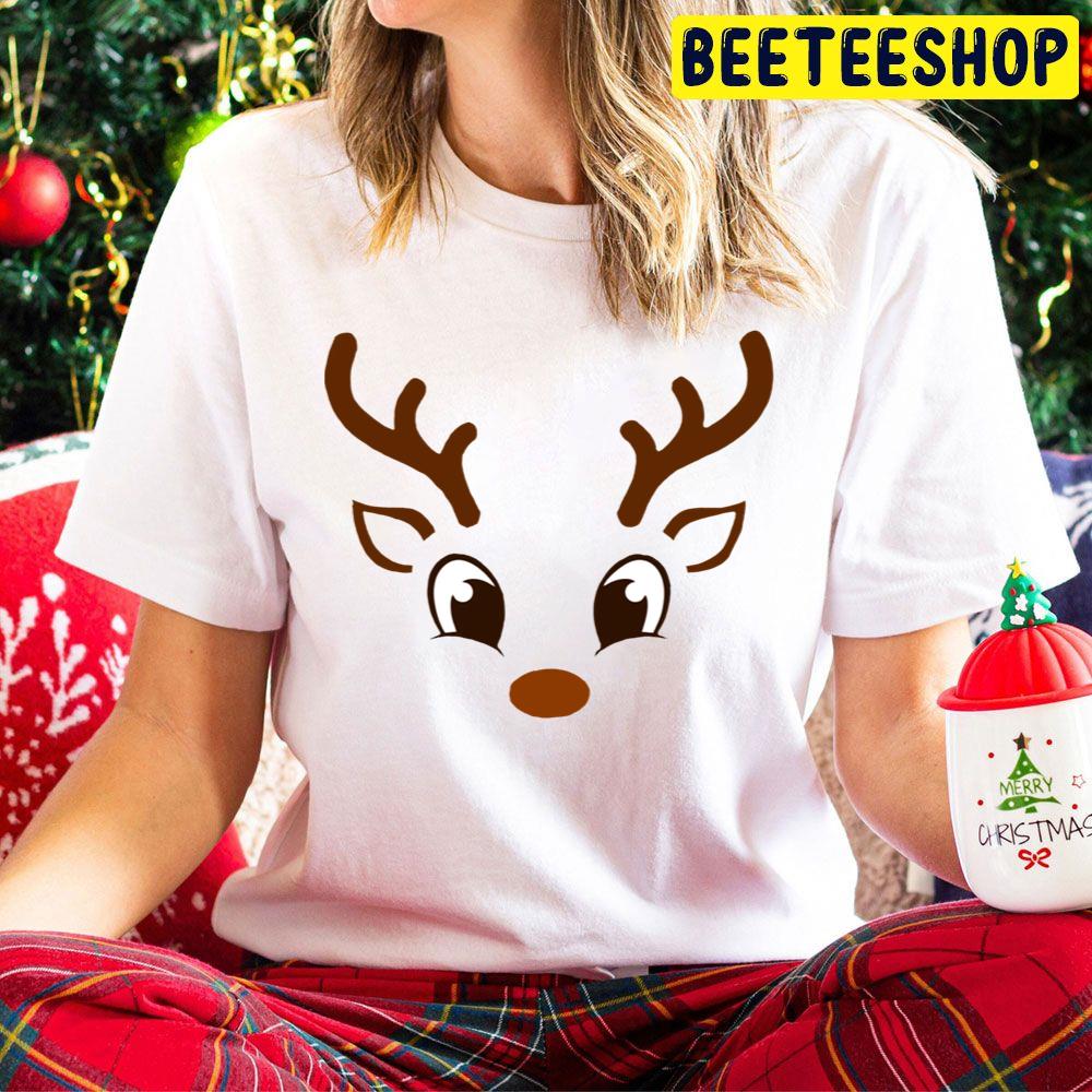 Reindeer Face Christmas Trending Unisex Hoodie Reindeer Face Christmas Trending Unisex Hoodie