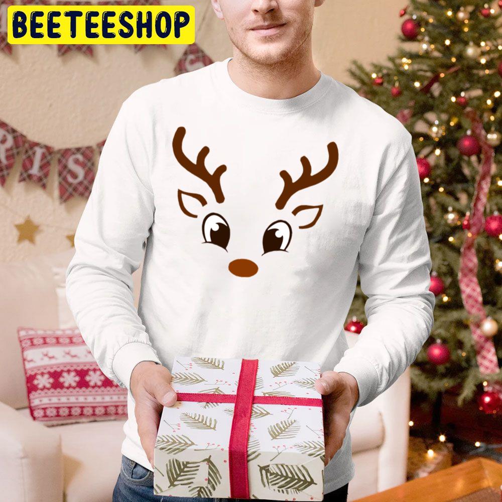 Reindeer Face Christmas Trending Unisex Hoodie Reindeer Face Christmas Trending Unisex Hoodie