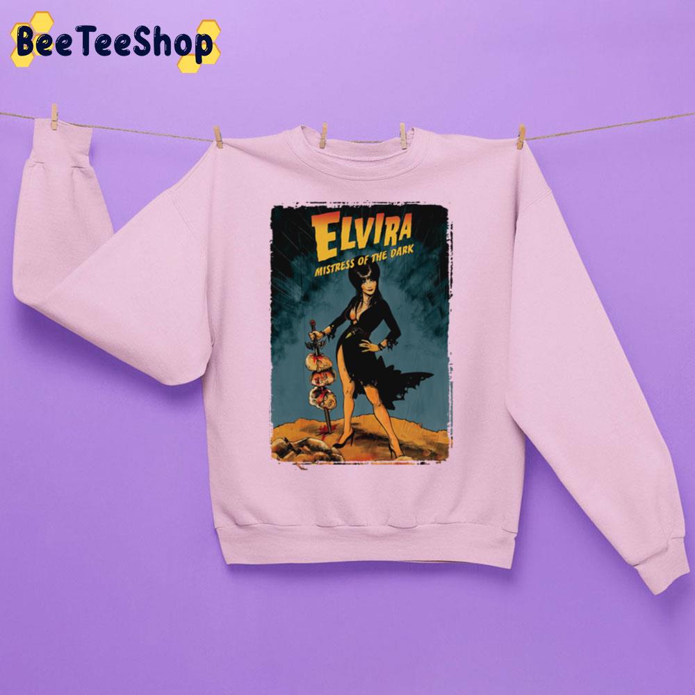 Retro Vintage Elvira Mistress Of The Dark Unisex Sweatshirt Retro Vintage Elvira Mistress Of The Dark Unisex Sweatshirt