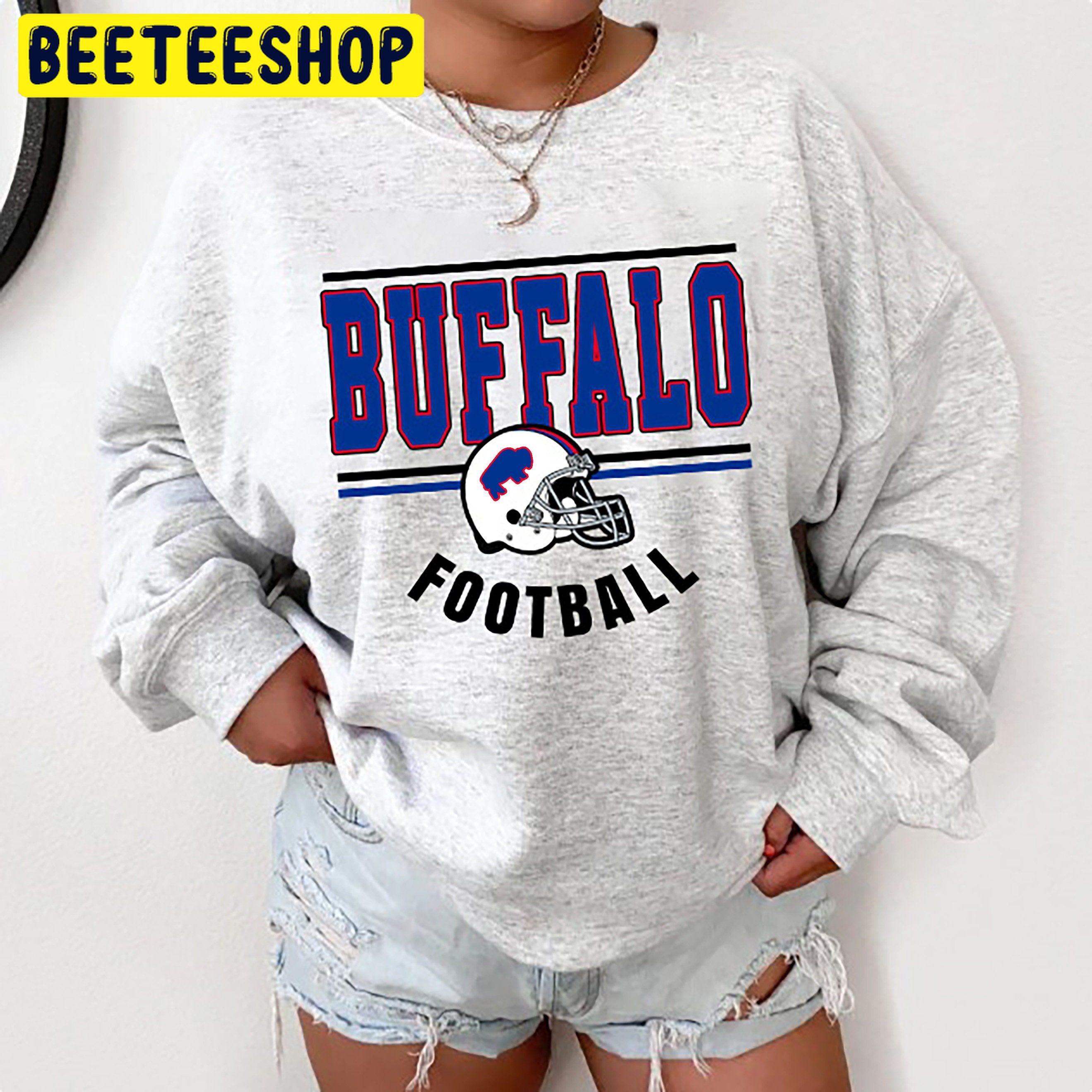 Retro Vintage Style Buffalo Bills Football Trending Unisex Sweatshirt Retro Vintage Style Buffalo Bills Football Trending Unisex Sweatshirt