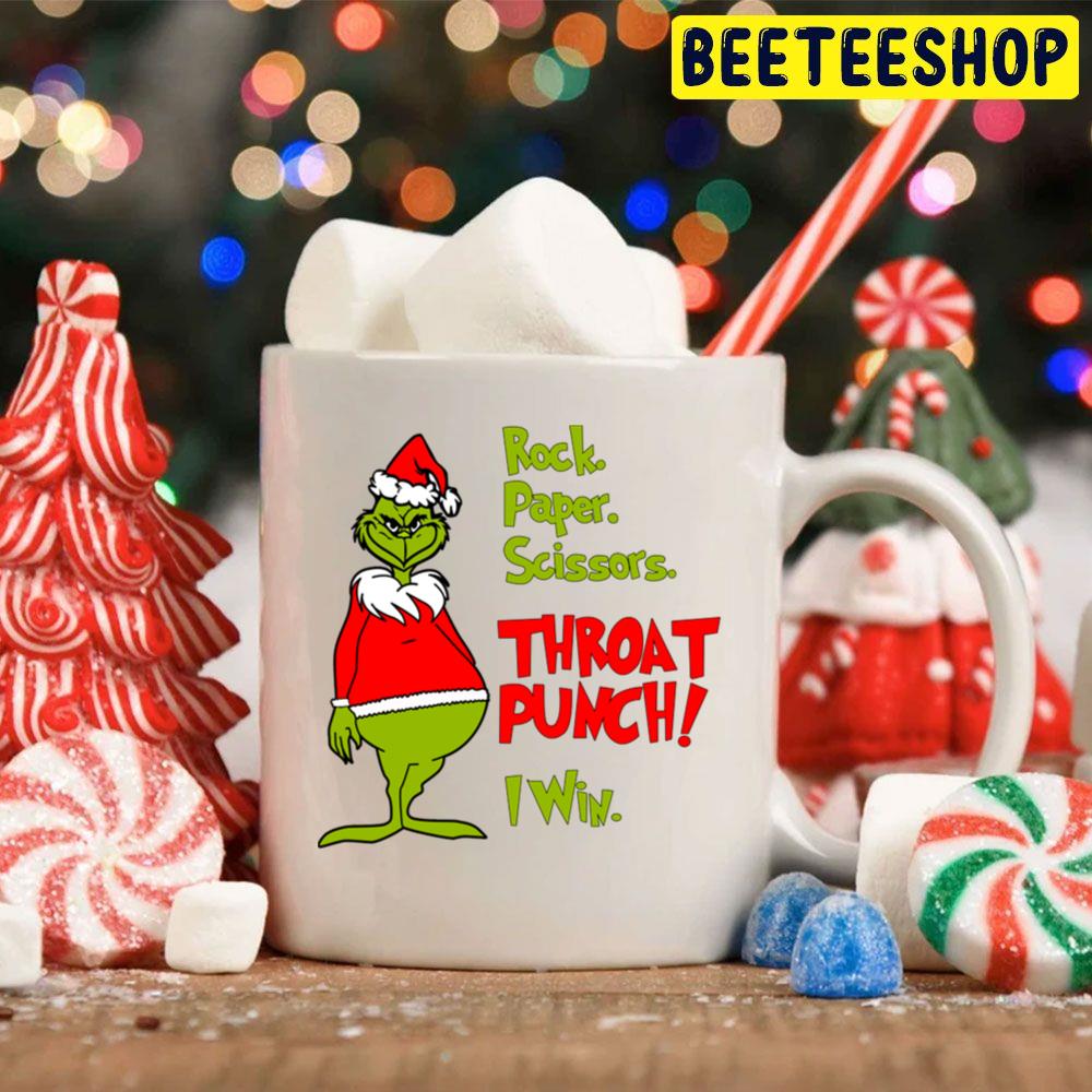 Rock Paper Scissors Throat Punch I Win Grinch Christmas Trending Unisex Hoodie Rock Paper Scissors Throat Punch I Win Grinch Christmas Trending Unisex Hoodie