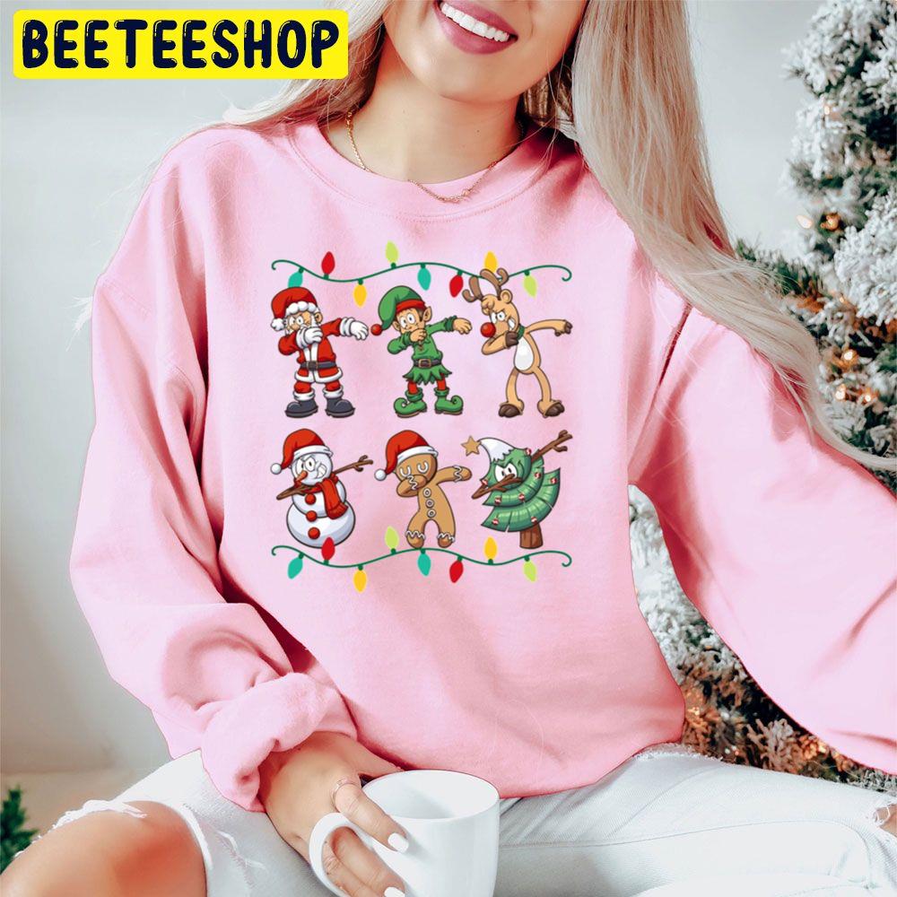 Santa And Friends Dab Christmas Trending Unisex Hoodie Santa And Friends Dab Christmas Trending Unisex Hoodie