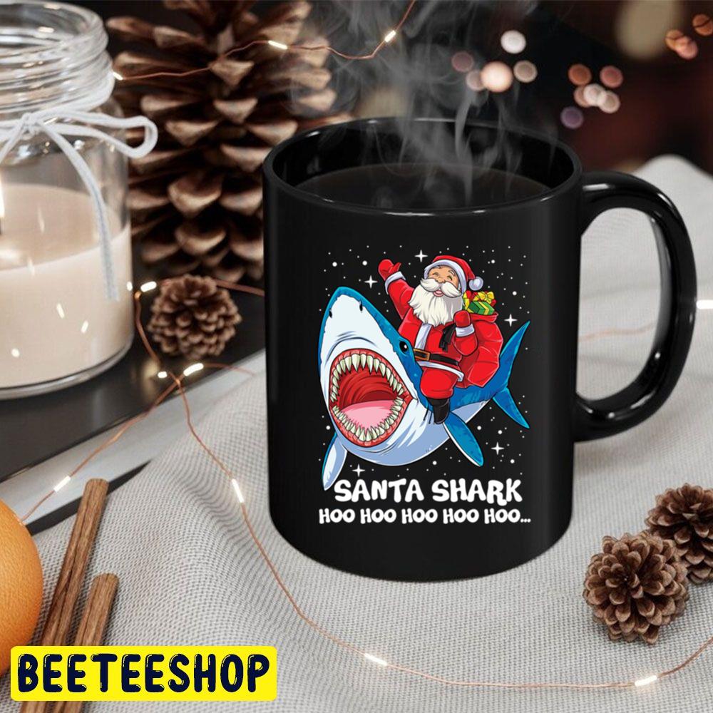 Santa Shark Hoo Hoo Hoo Funny Christmas Trending Unisex Hoodie Santa Shark Hoo Hoo Hoo Funny Christmas Trending Unisex Hoodie