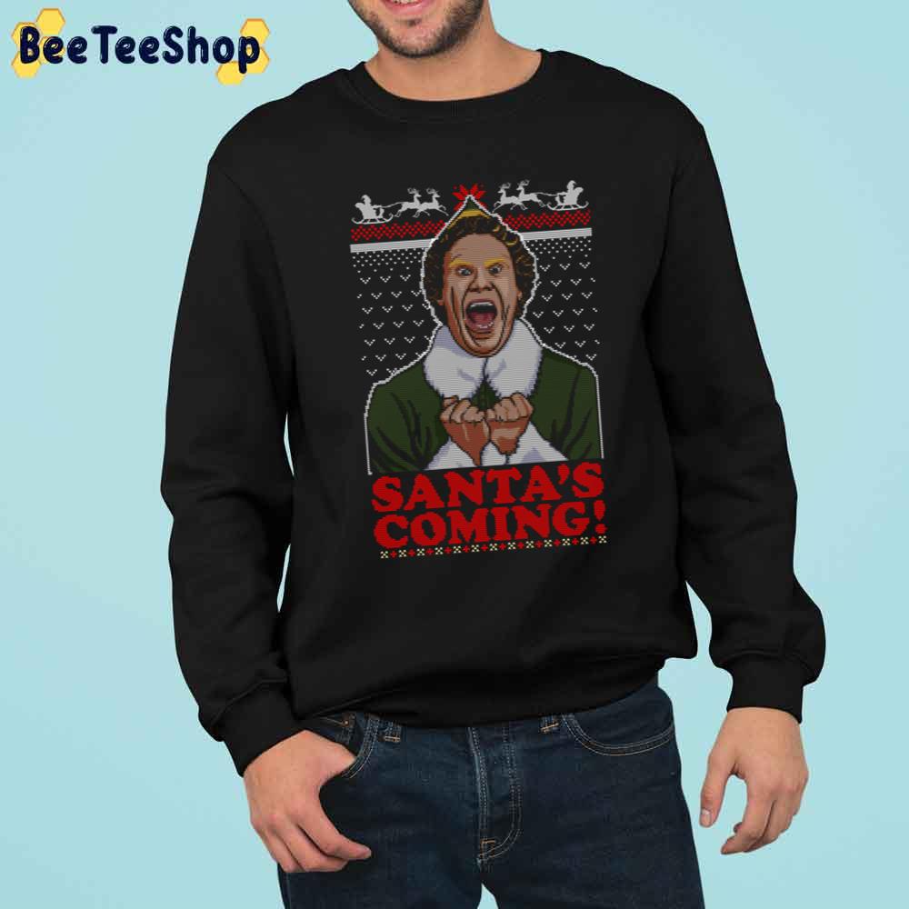 Santa's Coming Christmas Trending Unisex Sweatshirt Santa's Coming Christmas Trending Unisex Sweatshirt