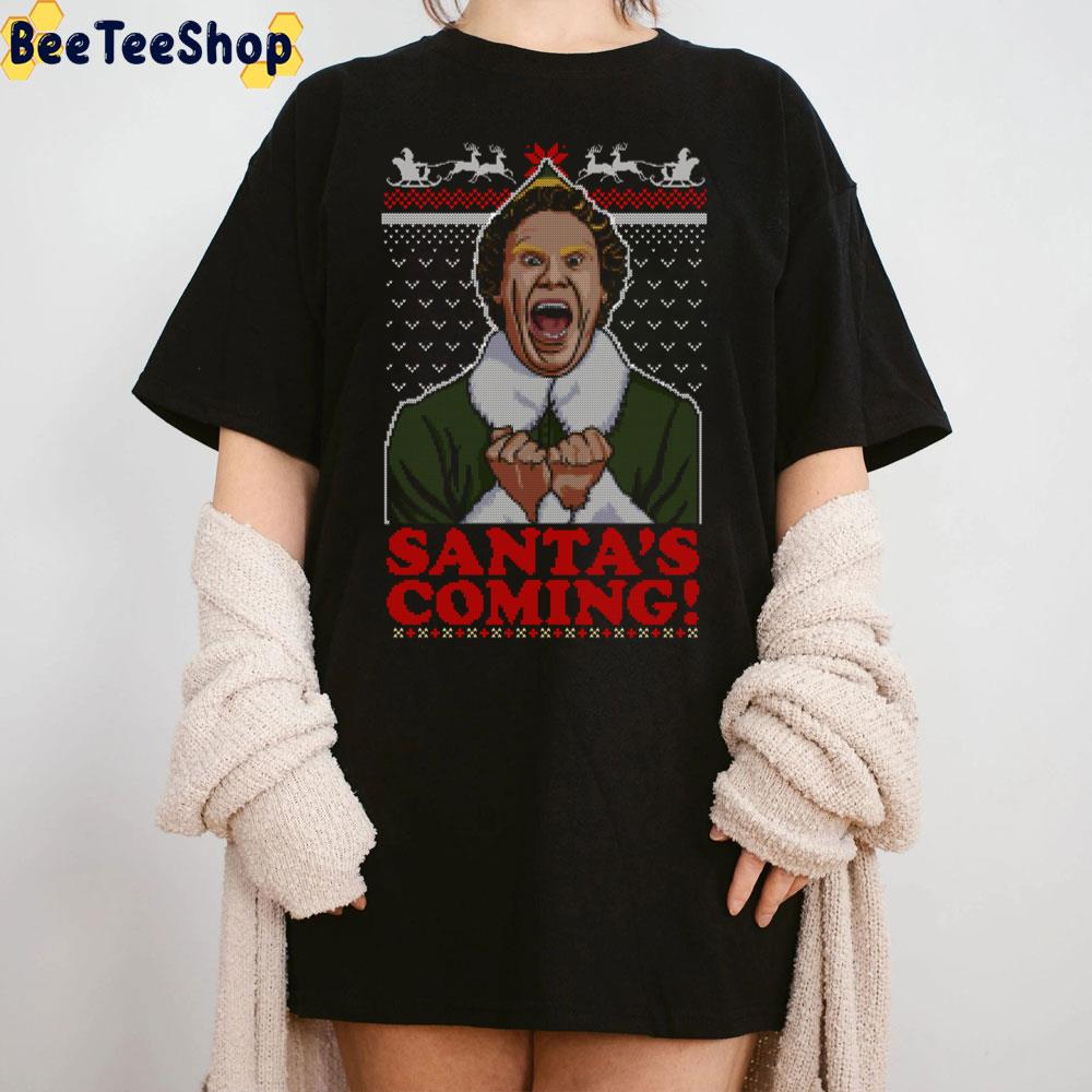 Santa's Coming Christmas Trending Unisex Sweatshirt Santa's Coming Christmas Trending Unisex Sweatshirt