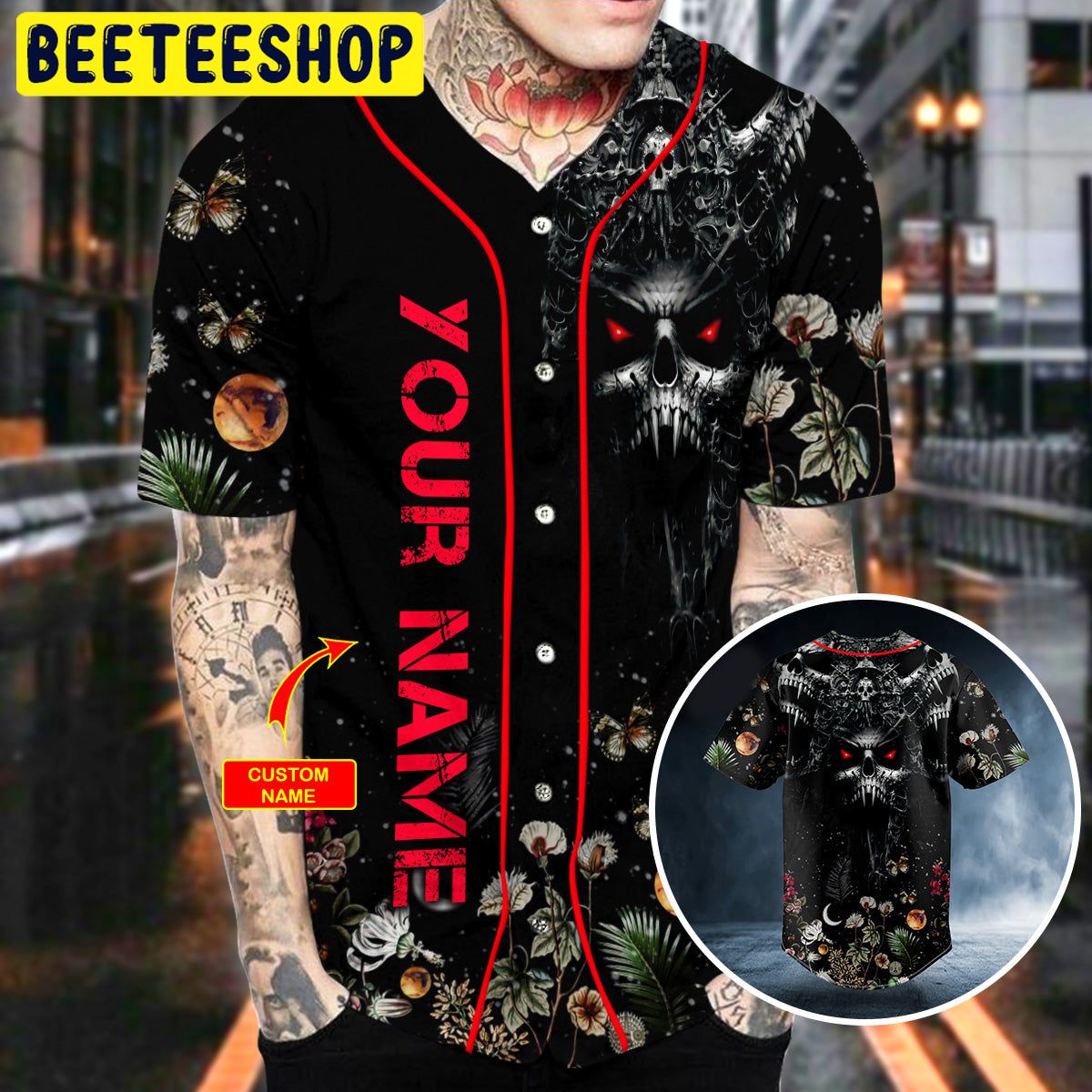 Scream Devil Grim Reaper Custom Trending Baseball Jersey Scream Devil Grim Reaper Custom Trending Baseball Jersey