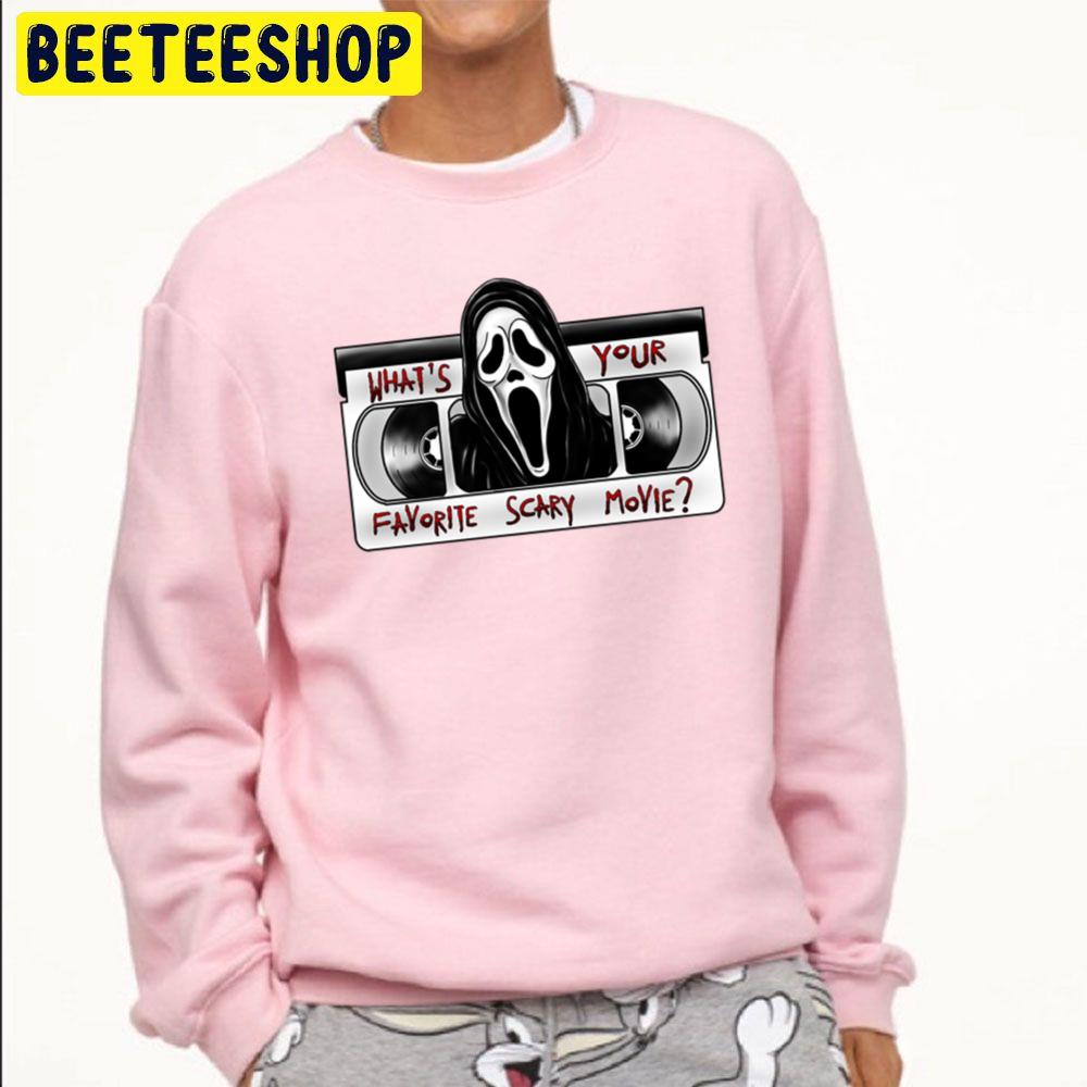 Scream Ghostface What's Your Favorite Scary Movie Halloween Unisex Sweatshirt Scream Ghostface What's Your Favorite Scary Movie Halloween Unisex Sweatshirt