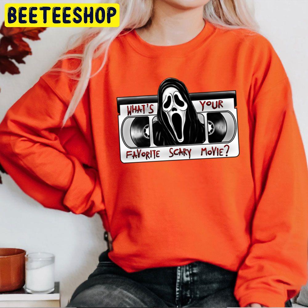 Scream Ghostface What's Your Favorite Scary Movie Halloween Unisex Sweatshirt Scream Ghostface What's Your Favorite Scary Movie Halloween Unisex Sweatshirt