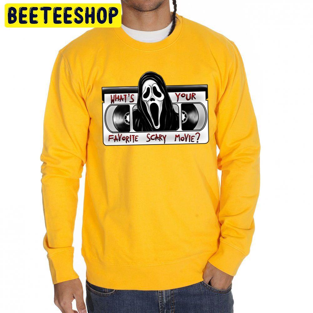Scream Ghostface What's Your Favorite Scary Movie Halloween Unisex Sweatshirt Scream Ghostface What's Your Favorite Scary Movie Halloween Unisex Sweatshirt