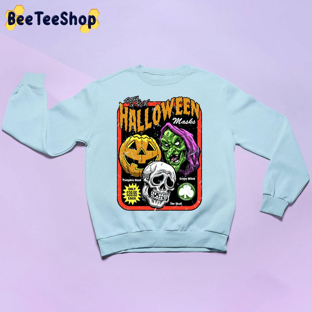 Season Of The Witch Trick Or Treat Halloween Mask Trending Unisex Sweatshirt Season Of The Witch Trick Or Treat Halloween Mask Trending Unisex Sweatshirt