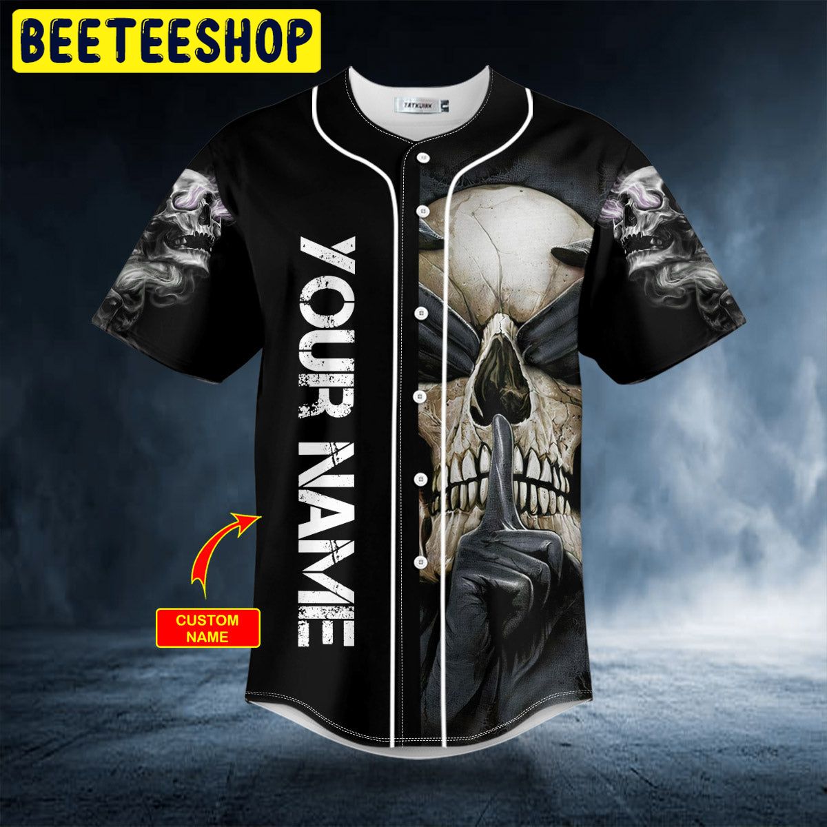 See No Hear No Speak No Evil Skull Custom Trending Baseball Jersey See No Hear No Speak No Evil Skull Custom Trending Baseball Jersey