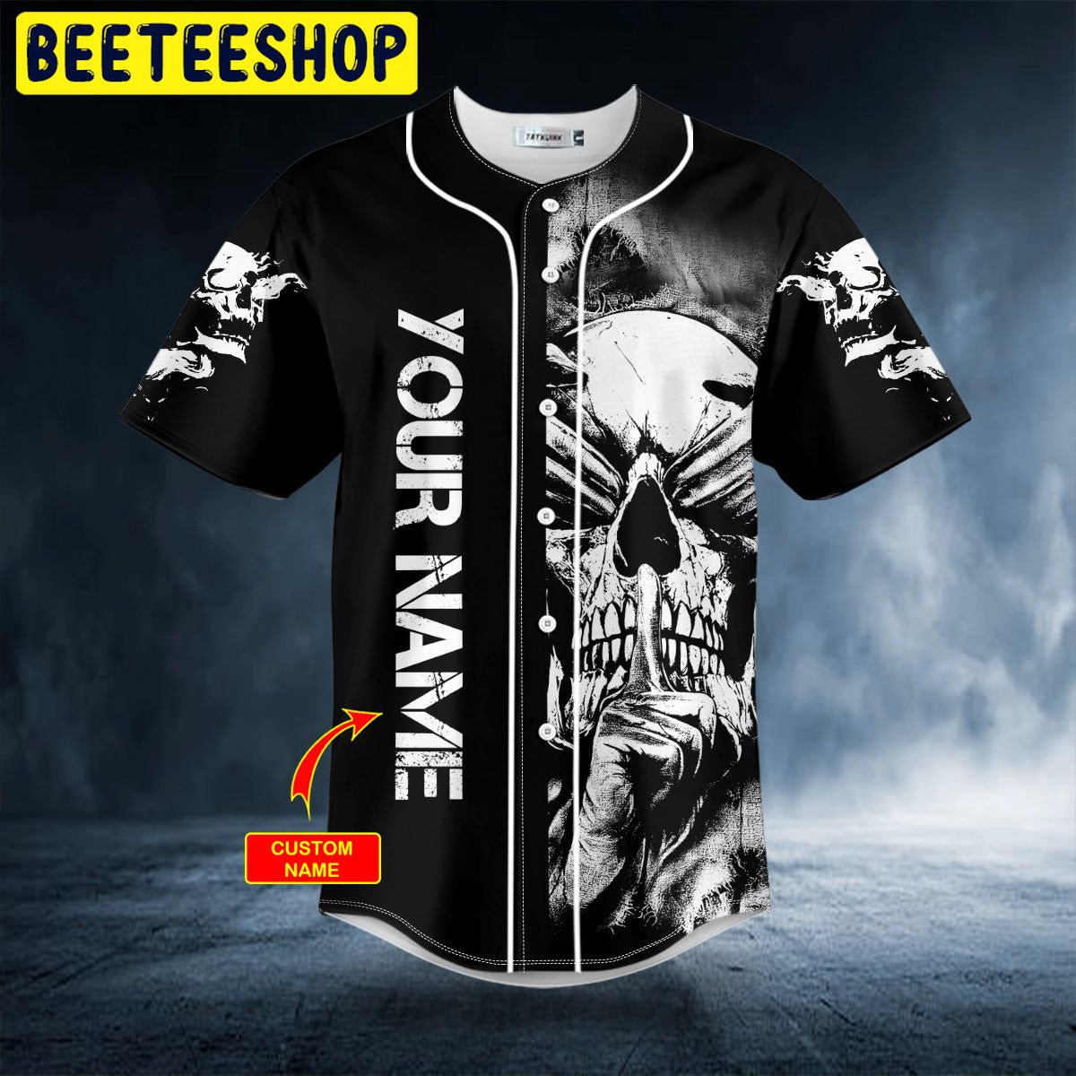 See No Hear No Speak No Evil Vintage Skull Custom Trending Baseball Jersey See No Hear No Speak No Evil Vintage Skull Custom Trending Baseball Jersey