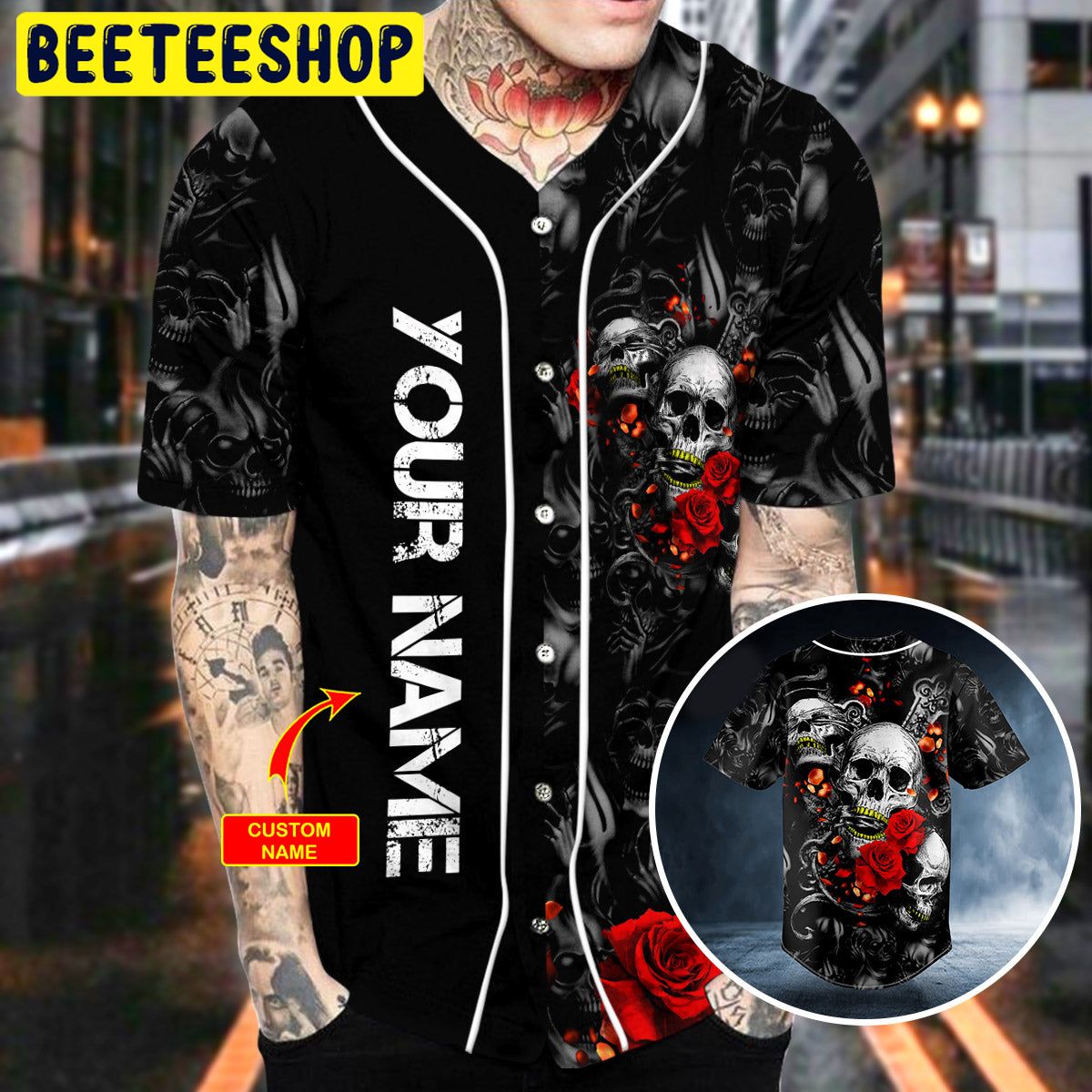 See No Hear No Speak No Sword Broken Skull Custom Trending Baseball Jersey See No Hear No Speak No Sword Broken Skull Custom Trending Baseball Jersey