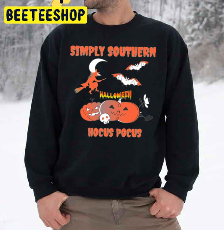 Simply Southern Hocus Pocus Witch And Pumpkin Halloween Unisex Sweatshirt Simply Southern Hocus Pocus Witch And Pumpkin Halloween Unisex Sweatshirt