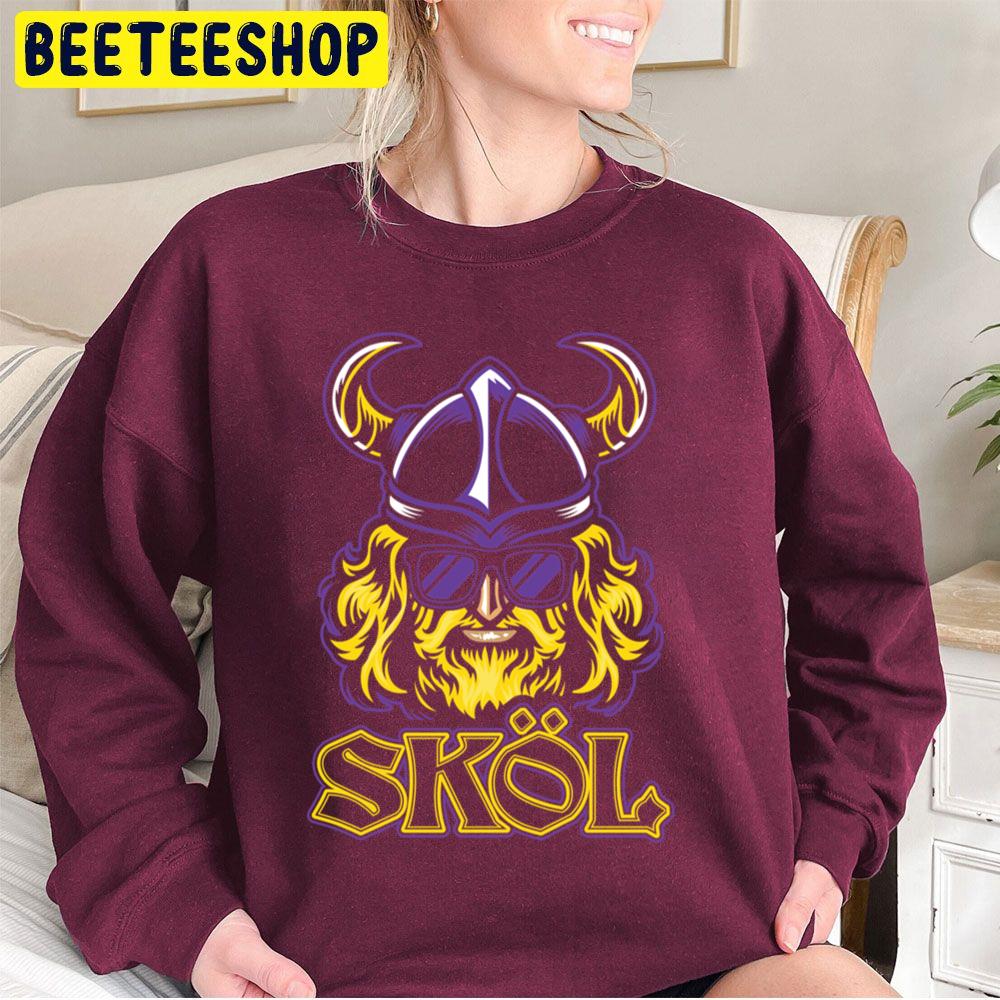 Skol Vikings Nordic Scandinavian Helmet Trending Unisex Sweatshirt Skol Vikings Nordic Scandinavian Helmet Trending Unisex Sweatshirt