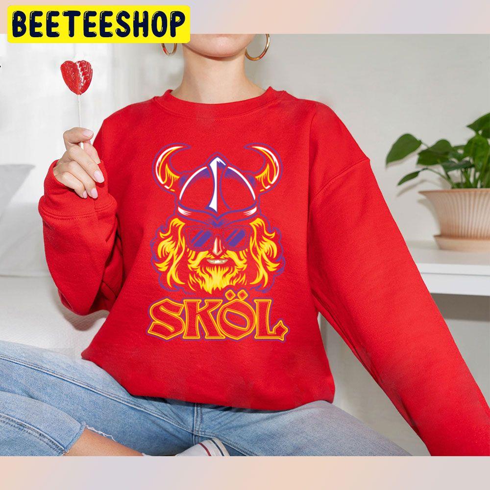 Skol Vikings Nordic Scandinavian Helmet Trending Unisex Sweatshirt Skol Vikings Nordic Scandinavian Helmet Trending Unisex Sweatshirt