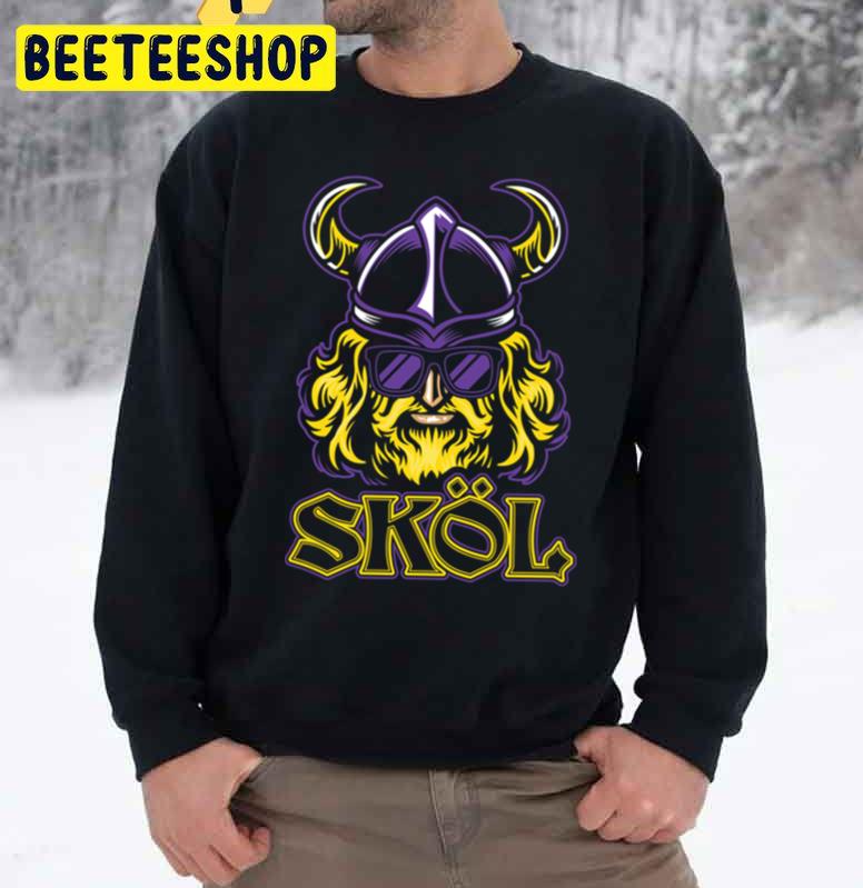 Skol Vikings Nordic Scandinavian Helmet Trending Unisex Sweatshirt Skol Vikings Nordic Scandinavian Helmet Trending Unisex Sweatshirt