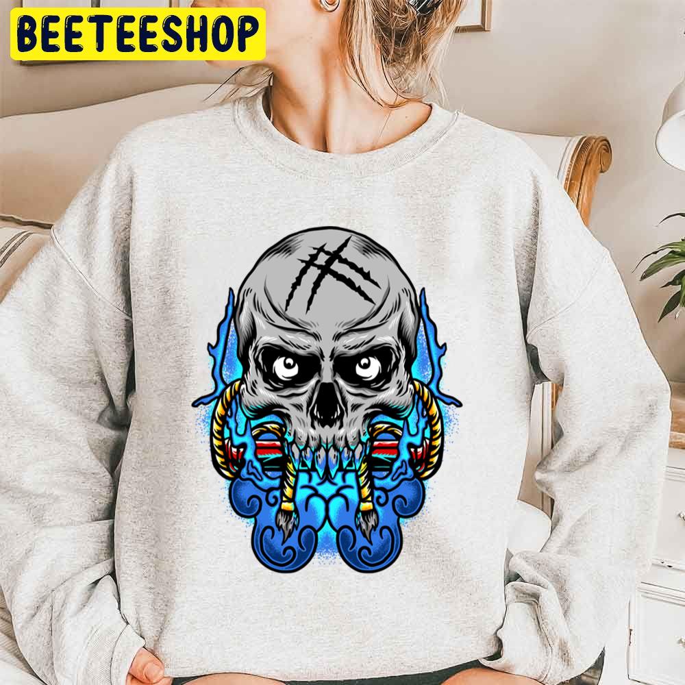 Skull Art Halloween Unisex Sweatshirt Skull Art Halloween Unisex Sweatshirt