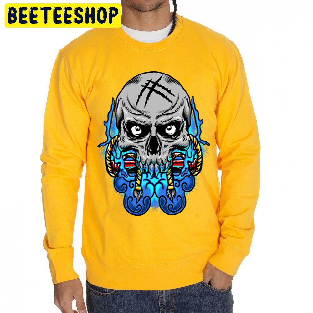 Skull Art Halloween Unisex Sweatshirt Skull Art Halloween Unisex Sweatshirt