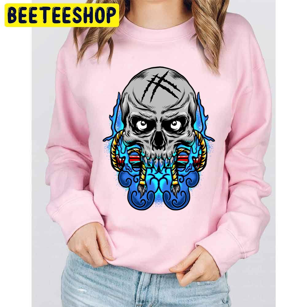 Skull Art Halloween Unisex Sweatshirt Skull Art Halloween Unisex Sweatshirt