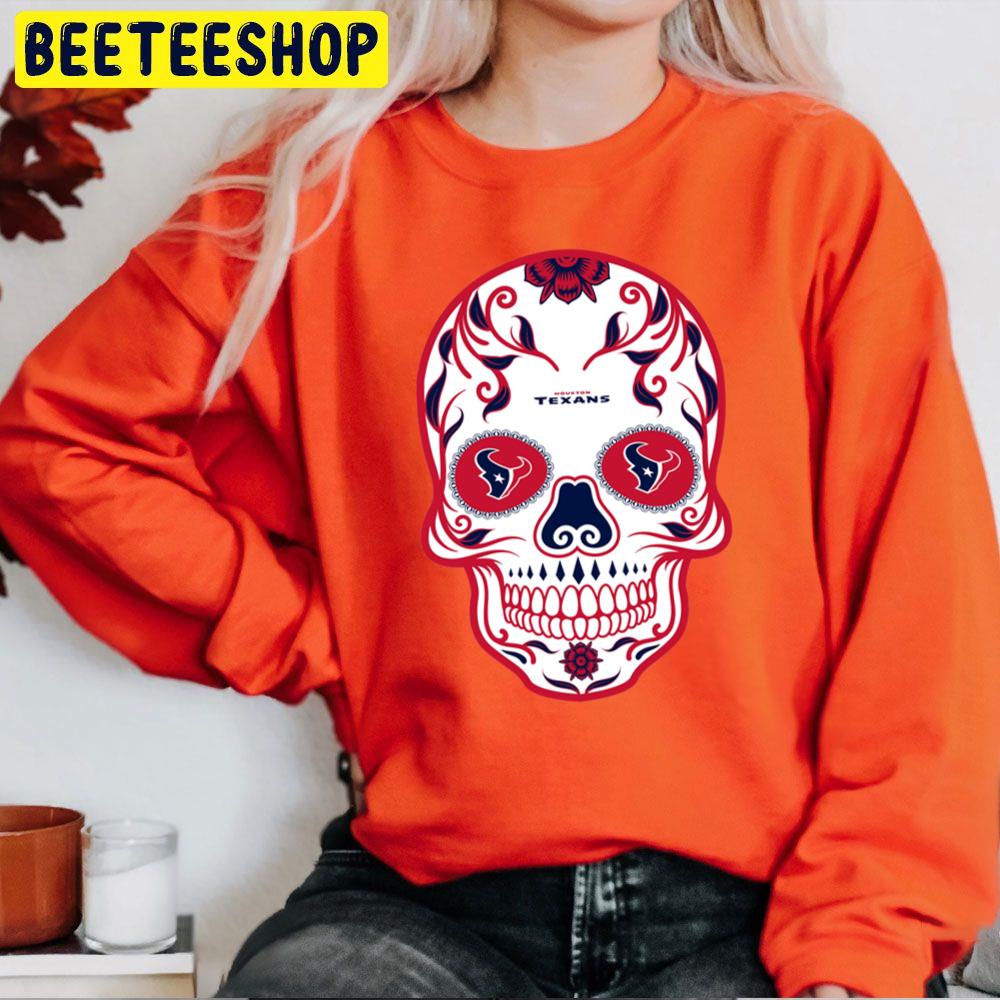 Skull Art Houston Texans Trending Unisex Sweatshirt Skull Art Houston Texans Trending Unisex Sweatshirt