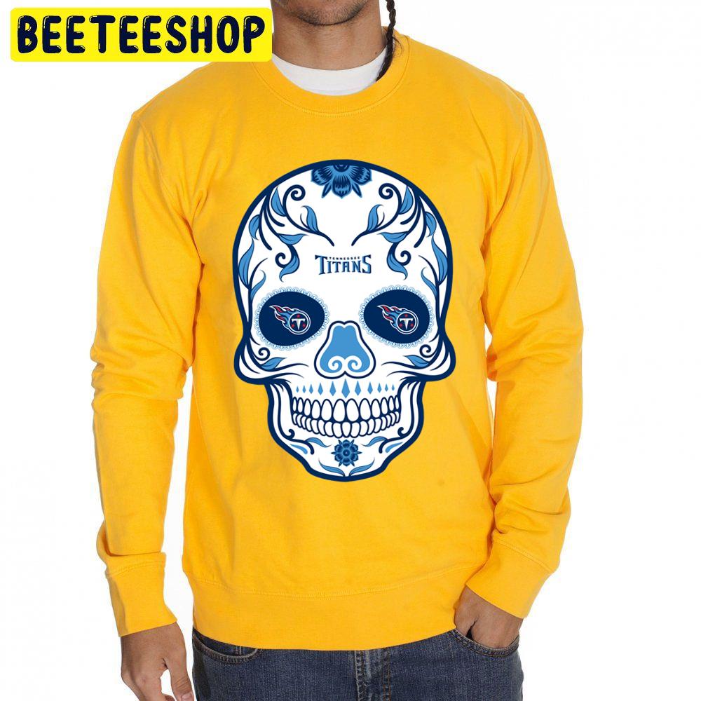 Skull Art Tennessee Titans Football Trending Unisex Sweatshirt Skull Art Tennessee Titans Football Trending Unisex Sweatshirt