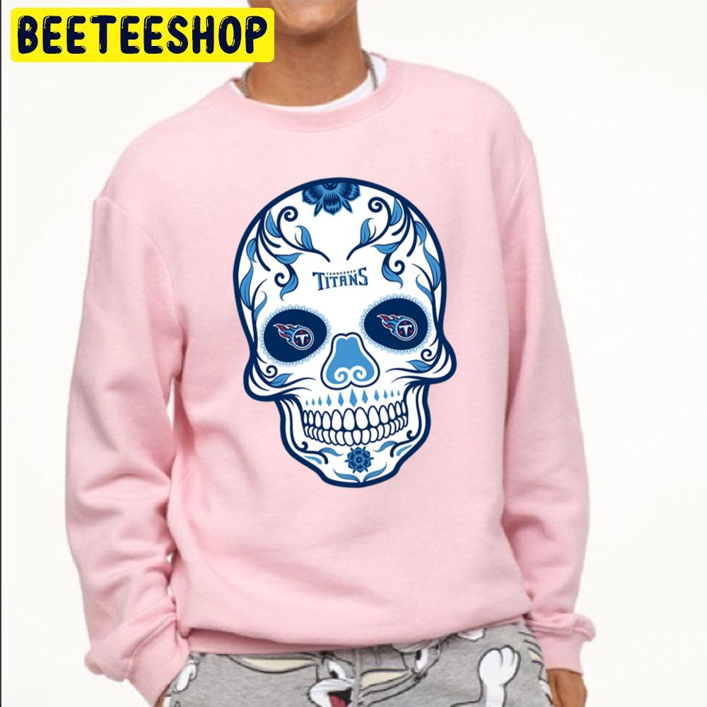 Skull Art Tennessee Titans Football Trending Unisex Sweatshirt Skull Art Tennessee Titans Football Trending Unisex Sweatshirt