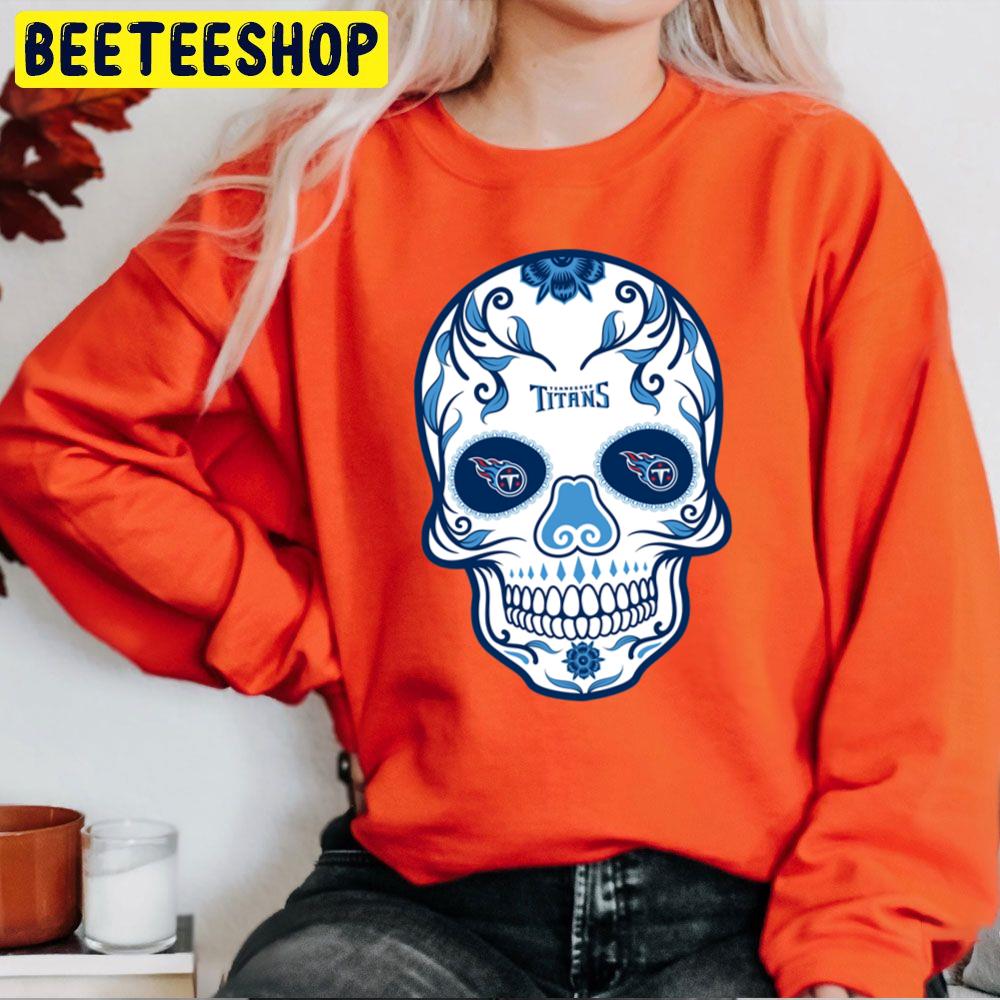 Skull Art Tennessee Titans Football Trending Unisex Sweatshirt Skull Art Tennessee Titans Football Trending Unisex Sweatshirt