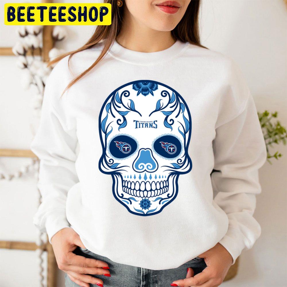 Skull Art Tennessee Titans Football Trending Unisex Sweatshirt Skull Art Tennessee Titans Football Trending Unisex Sweatshirt