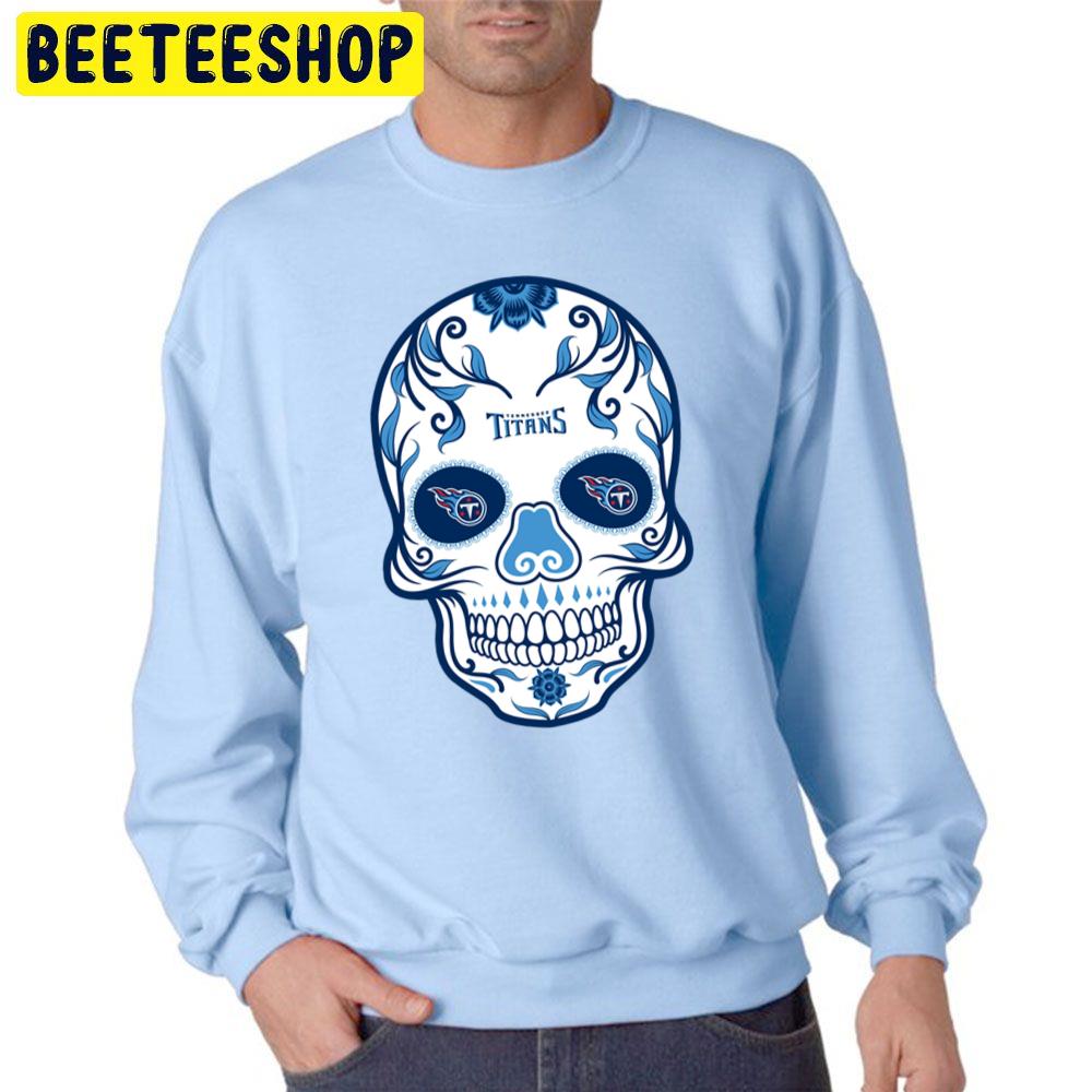 Skull Art Tennessee Titans Football Trending Unisex Sweatshirt Skull Art Tennessee Titans Football Trending Unisex Sweatshirt