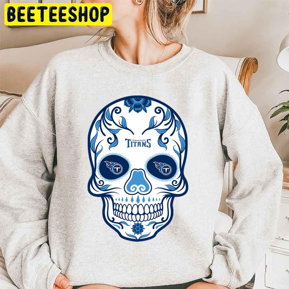 Skull Art Tennessee Titans Football Trending Unisex Sweatshirt Skull Art Tennessee Titans Football Trending Unisex Sweatshirt