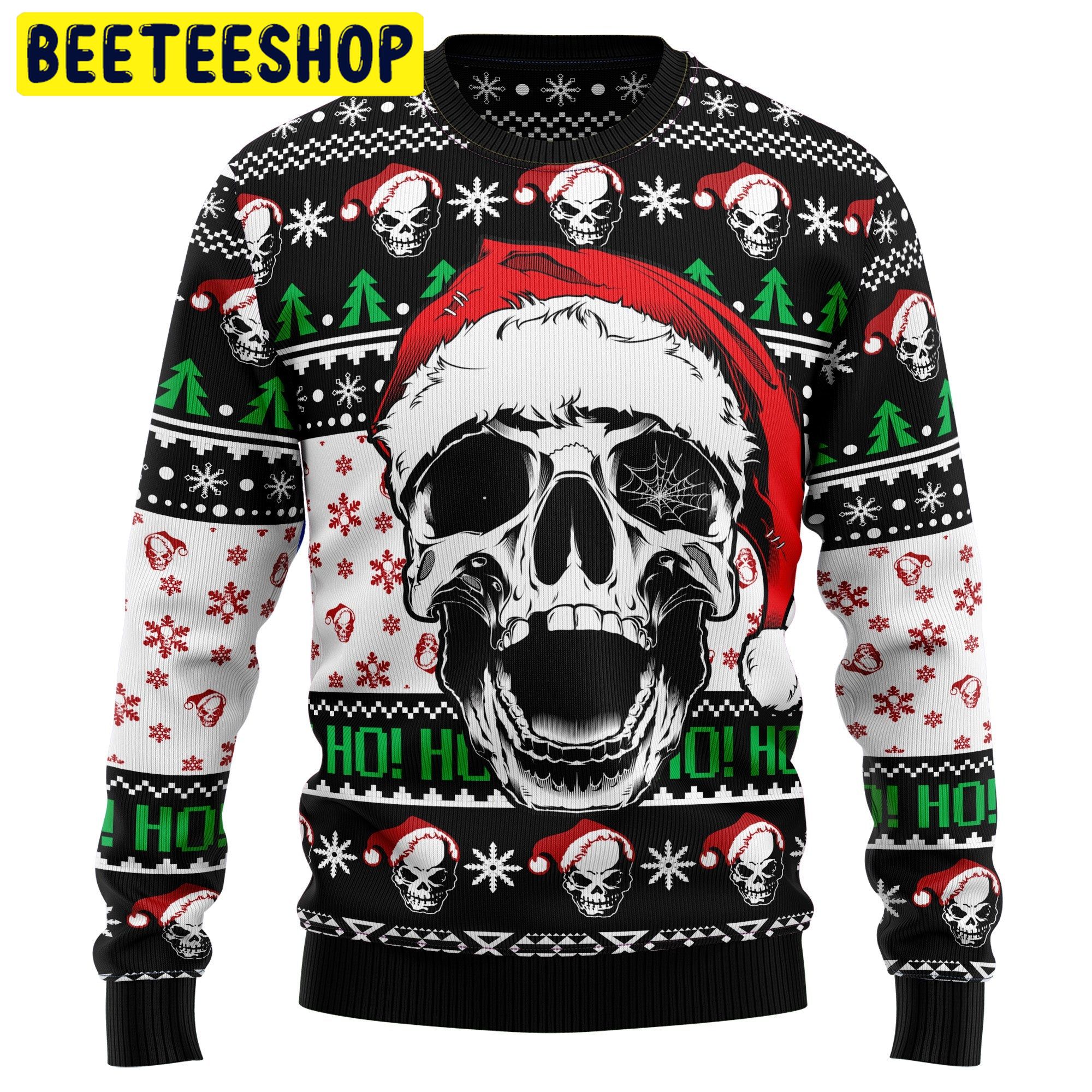 Skull Xmas Trending Ugly Christmas Sweatshirt Skull Xmas Trending Ugly Christmas Sweatshirt