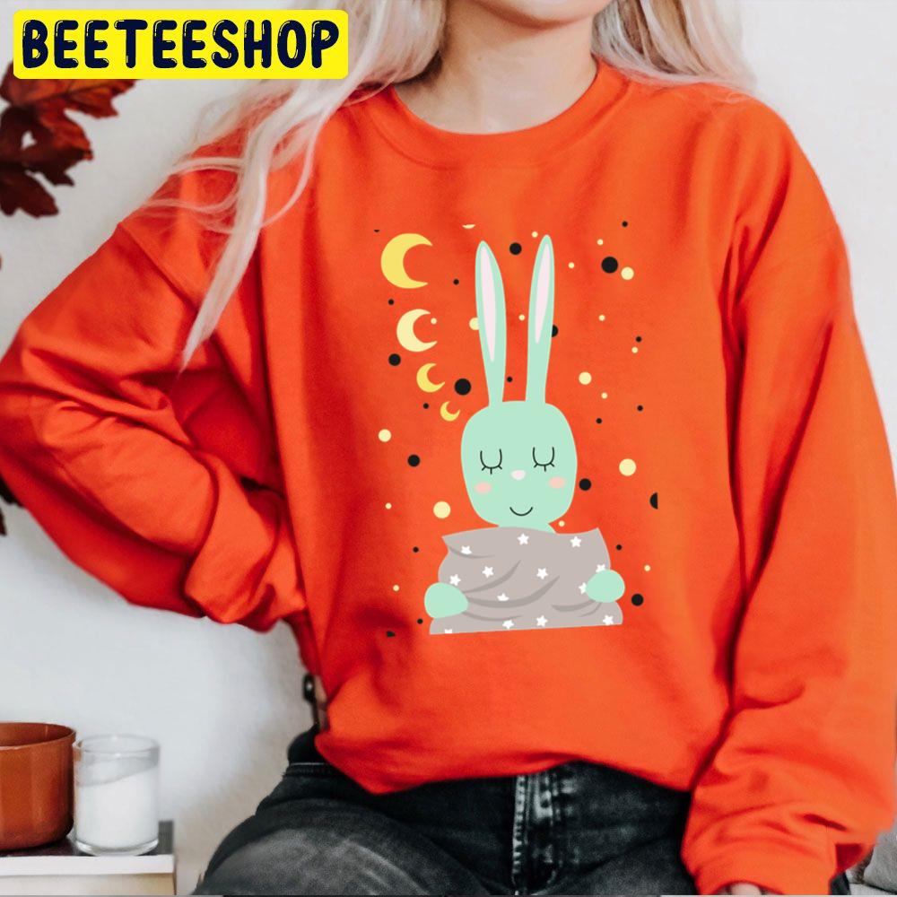 Sleeping Mint Hare Rabbit Sleeping Trending Unisex Sweatshirt Sleeping Mint Hare Rabbit Sleeping Trending Unisex Sweatshirt
