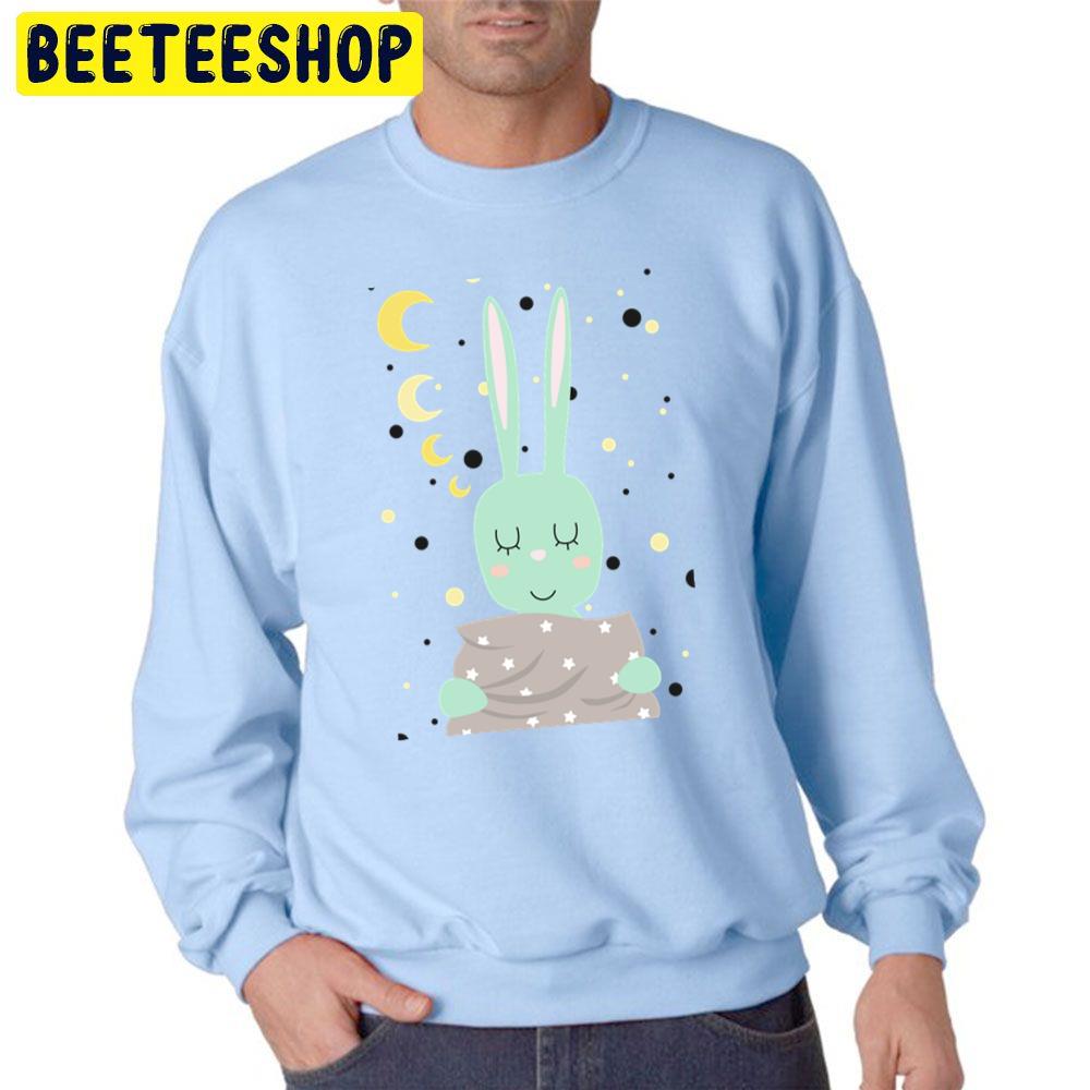 Sleeping Mint Hare Rabbit Sleeping Trending Unisex Sweatshirt Sleeping Mint Hare Rabbit Sleeping Trending Unisex Sweatshirt