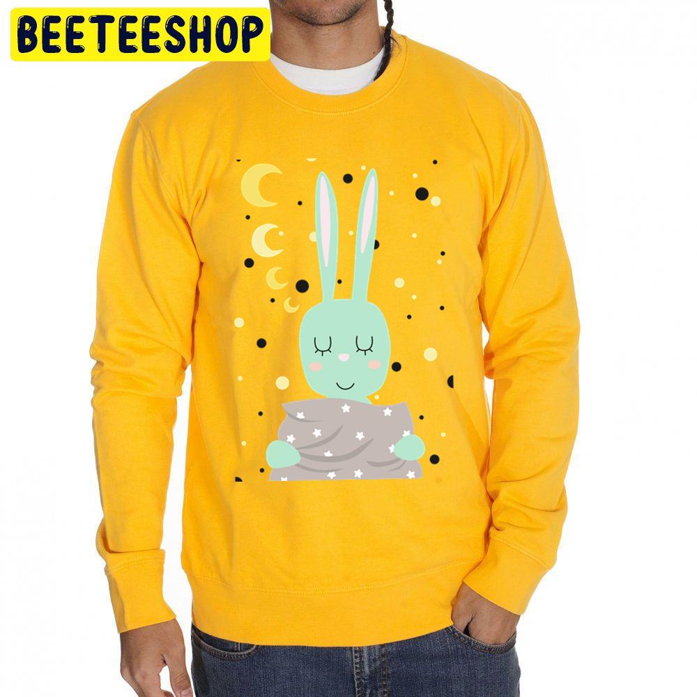 Sleeping Mint Hare Rabbit Sleeping Trending Unisex Sweatshirt Sleeping Mint Hare Rabbit Sleeping Trending Unisex Sweatshirt