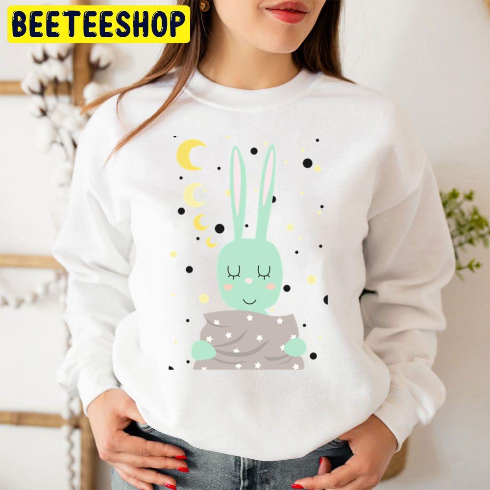 Sleeping Mint Hare Rabbit Sleeping Trending Unisex Sweatshirt Sleeping Mint Hare Rabbit Sleeping Trending Unisex Sweatshirt