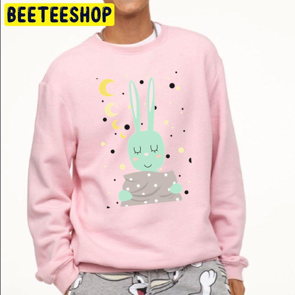 Sleeping Mint Hare Rabbit Sleeping Trending Unisex Sweatshirt Sleeping Mint Hare Rabbit Sleeping Trending Unisex Sweatshirt