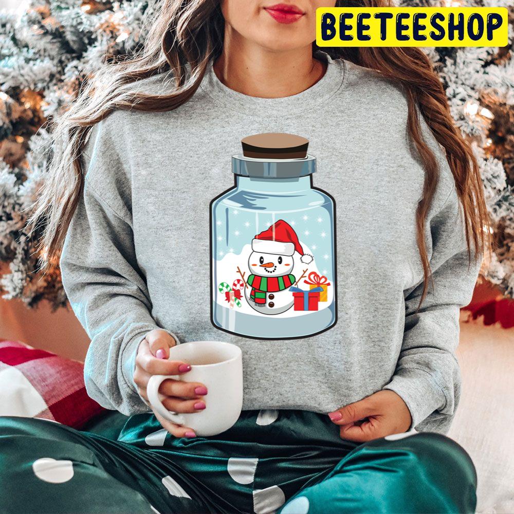 Snowman In A Bottle Christmas Trending Unisex Hoodie Snowman In A Bottle Christmas Trending Unisex Hoodie