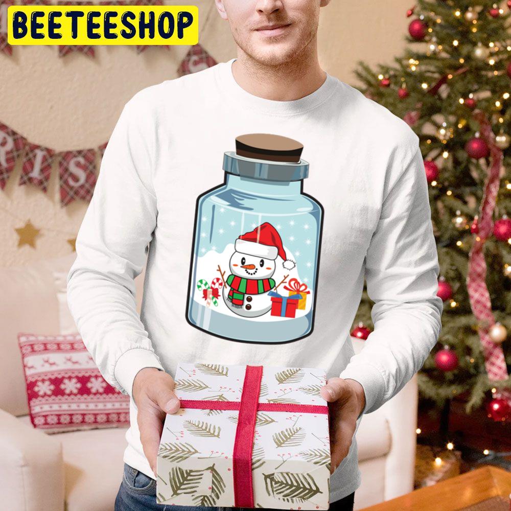 Snowman In A Bottle Christmas Trending Unisex Hoodie Snowman In A Bottle Christmas Trending Unisex Hoodie