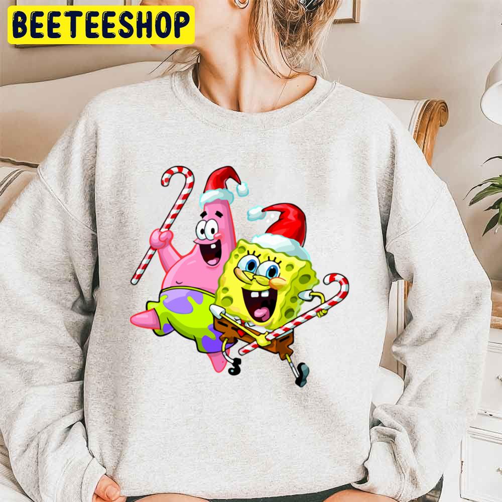 Spongebob And Patrick Merry Xmas Unisex Sweatshirt Spongebob And Patrick Merry Xmas Unisex Sweatshirt